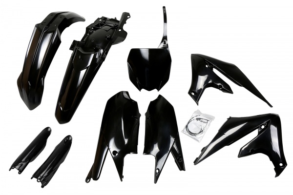 Full Plastic Kit black for Yamaha YZ 250 F (2019-23) - YZ 450 F (2018-22) - YZ 250 FX (2020-24) - YZ 450 FX (2020-23)